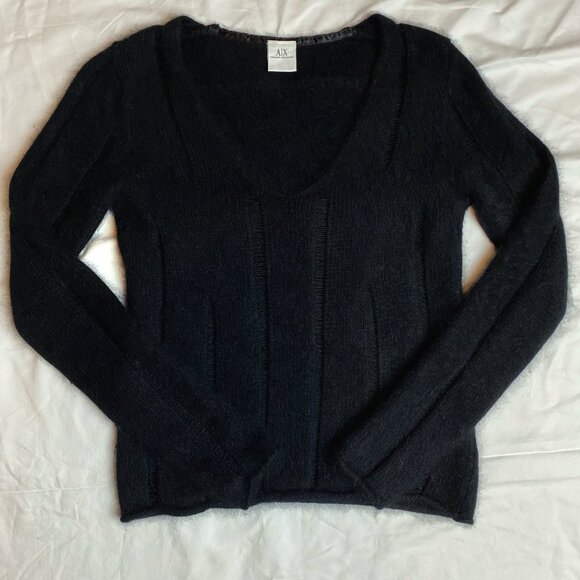 Armani Exchange Angora Cutout Sweater S - Picture 1 of 6